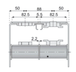 719 Пластиковый ролик возвратный d25
