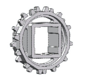 Звезда для ленты Holzer 800 50.8 мм (Z8 d 127) отверстие квадрат 40x40