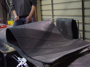 Стыковка конвейерной ленты ширина  500 мм, горячая вулканизация