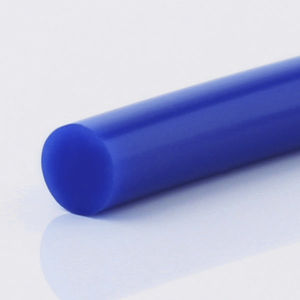 Ремень круглый полиуретановый д. 10 мм голубой гладкий 