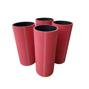 Ремень протяжный бесшовный HTD 5M 450 mm sleeve + покрытие Lina 5 mm (красный цвет)