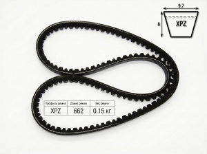 Ремень зубчатый  XPZ 662/3VX260 TRUE BELTS