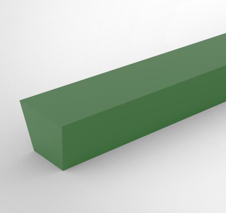 Ремень термосварной полиуретан A (13x8) 85Sh зеленый гладкий