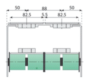 722 Пластиковый ролик возвратный d51