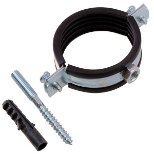 Хомут сантехнический 2.1/2' (73-80) шпилька/дюбель Хомут сантехнический 2.1/2' (73-80) шпилька/дюбель