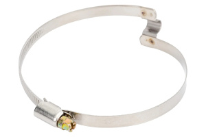 Хомут червячный с мостиком 100-120