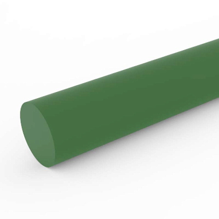 Ремень круглый полиуретановый д. 08 мм зеленый матовый 85A