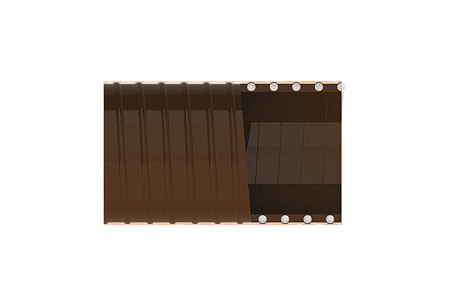 Шланг для ассенизаторской машины д. 76x88 мм Holzer Elastic RIB, морозостойкий, рулон 20 пм