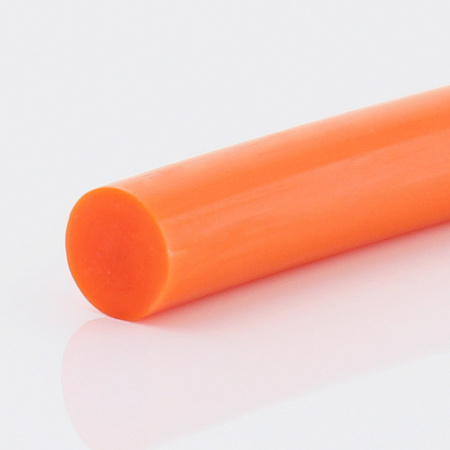Ремень круглый полиуретановый д. 08 мм красный гладкий 85A