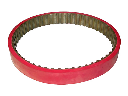 Ремень протяжный бесшовный 210 L 450 mm sleeve + покрытие Lina 8 mm (красный цвет)