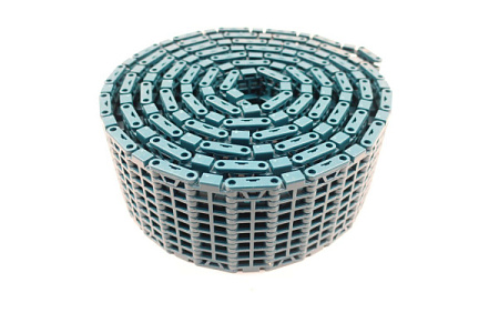Модульная лента Holzer 1000 Flush Grid шаг 25.4 мм, толщина 8.7 мм, открытость 38%, POM зелено-корич