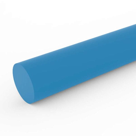 Ремень круглый полиуретановый д. 08 мм голубой матовый 85A