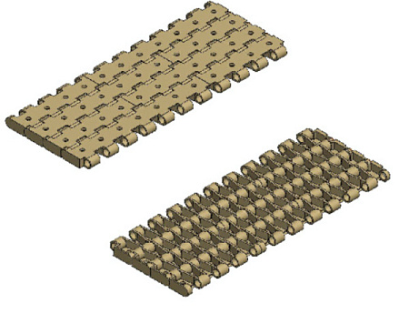 Модульная лента Holzer 5935 Perforation шаг 19.05 мм, толщина 8.5 мм, открытость 6%, POM, кор цвет